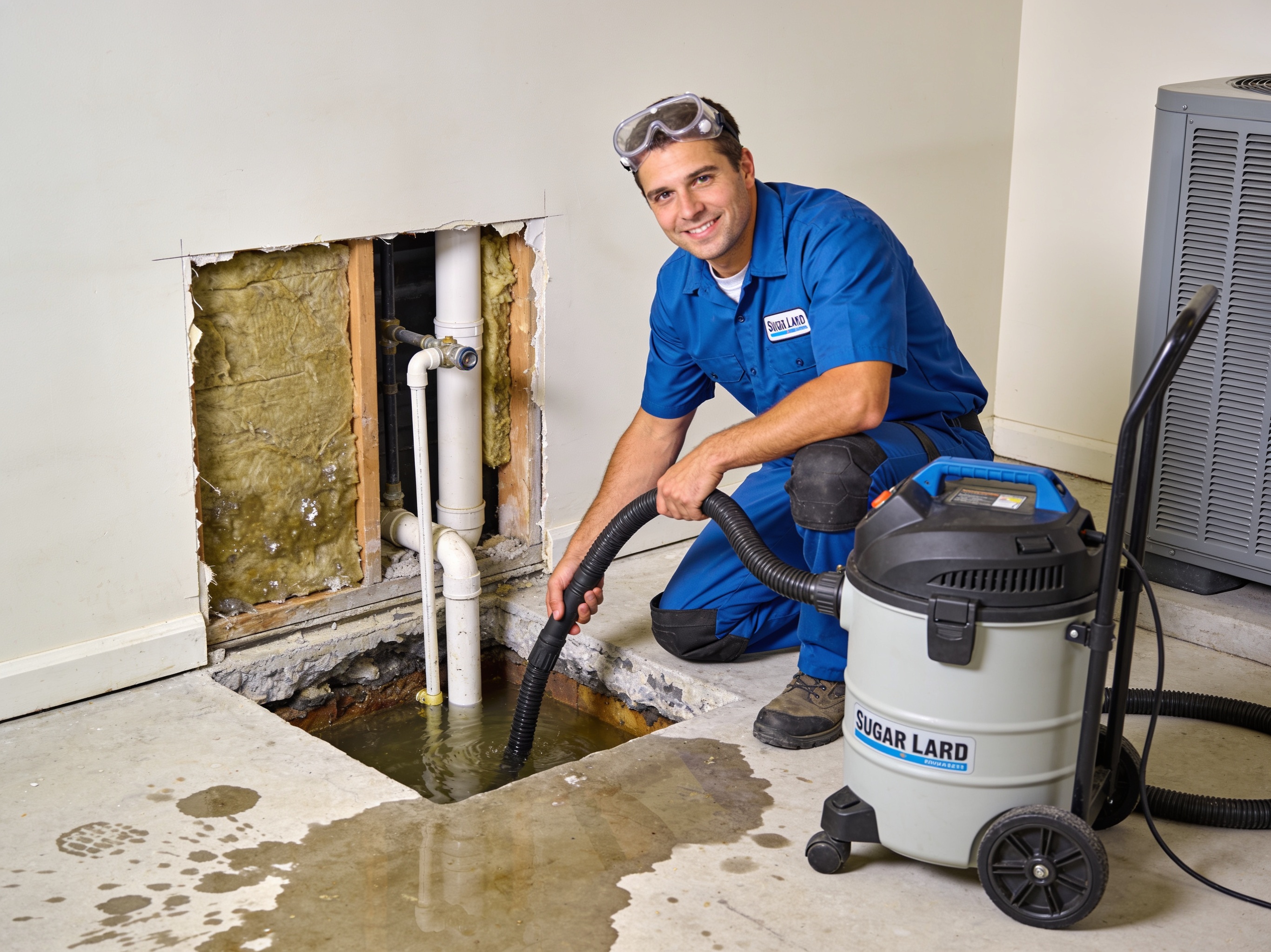 Slab Leak Water Damage Restoration in Sugar Land, TX
